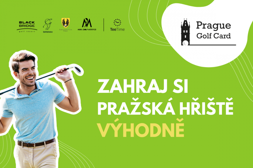 Zahrajte si golf výhodněji s Prague Golf Card 2025 a zapojte se do soutěže o skvělé ceny!