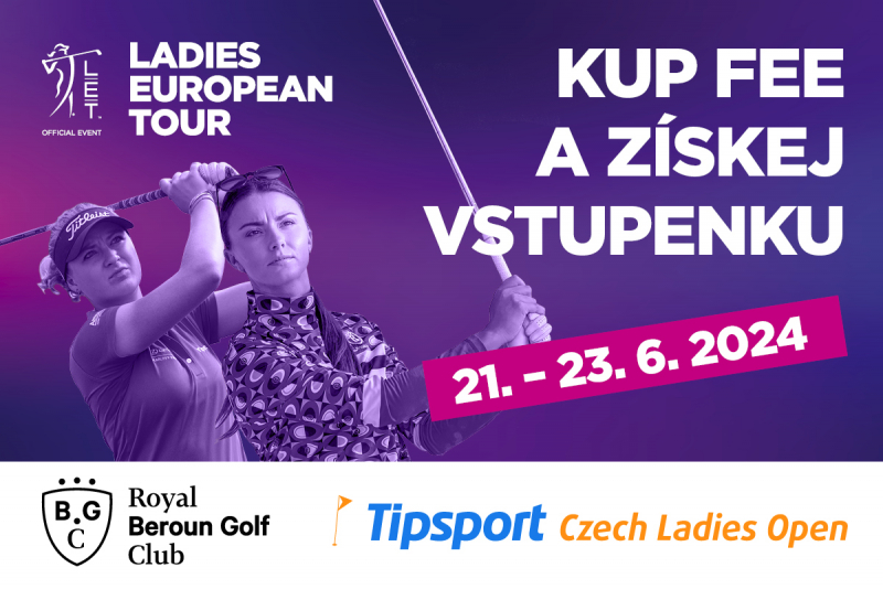 TOP golfový zážitek: Třídenní vstupenka na Tipsport Czech Ladies Open za green fee